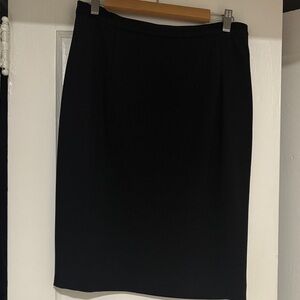Diane Von Furstenberg Classic Black Pencil Skirt
